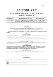 Waldbrandschutz-Verordnung 2023 am Donnerstag, 23. März 2023